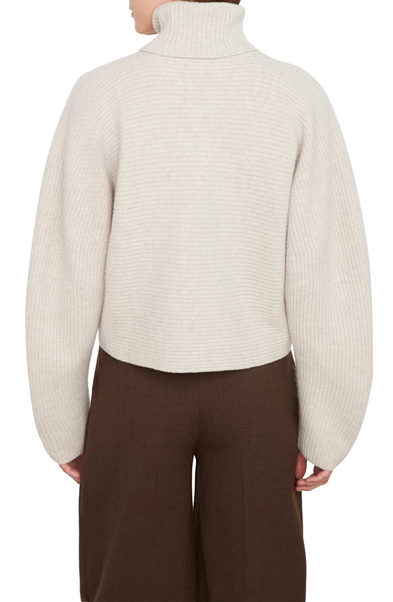 Vince Women's Ribbed Wool & Cashmere Turtleneck Sweater, Alternate, color,