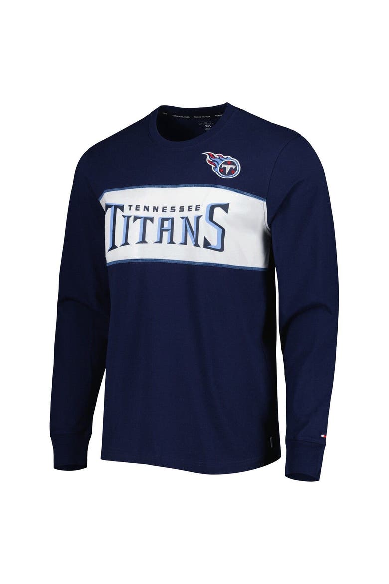 Men's Tommy Hilfiger Navy Tennessee Titans Peter Team Long Sleeve T-Shirt, Alternate, color, Navy