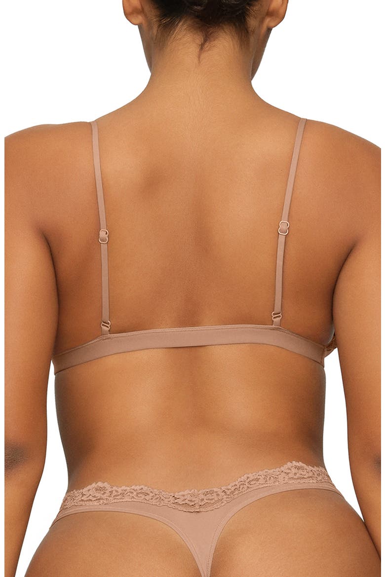 Fits Everybody Lace Triangle Bralette, Alternate, color, SIENNA
