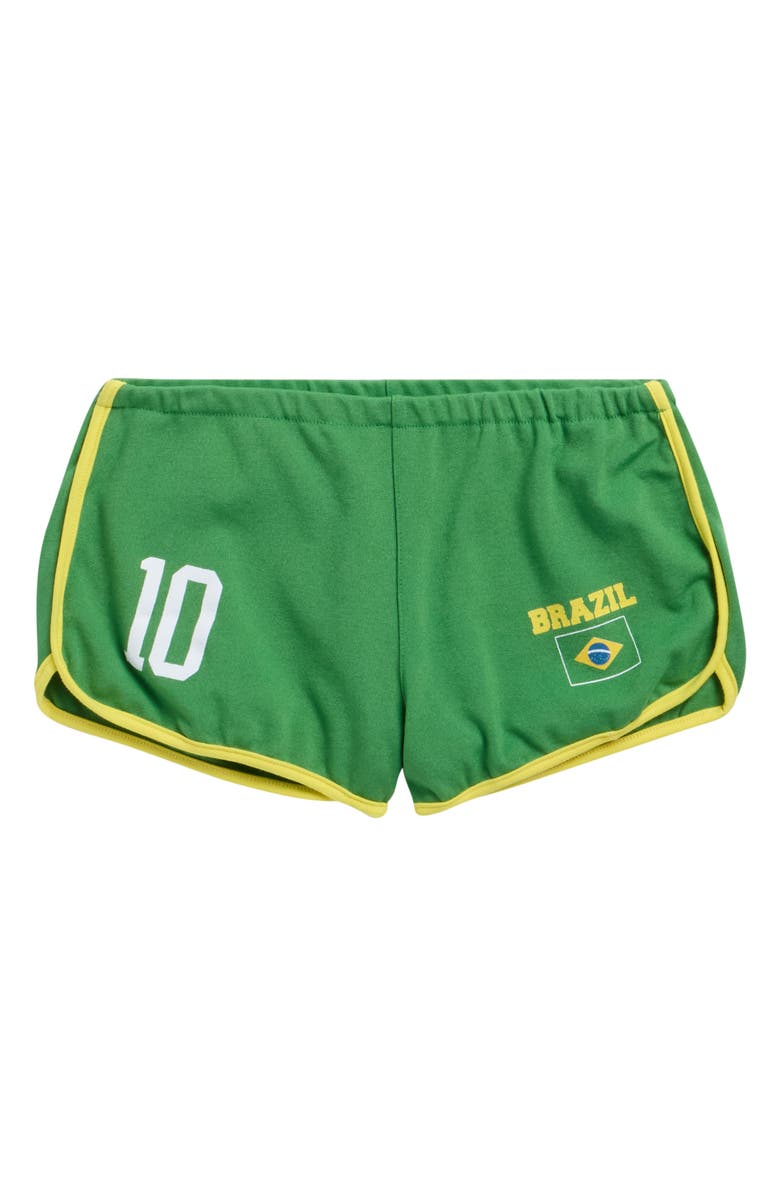 Voit Kids' Brazil Dolphin Hem Shorts, Main, color, Green
