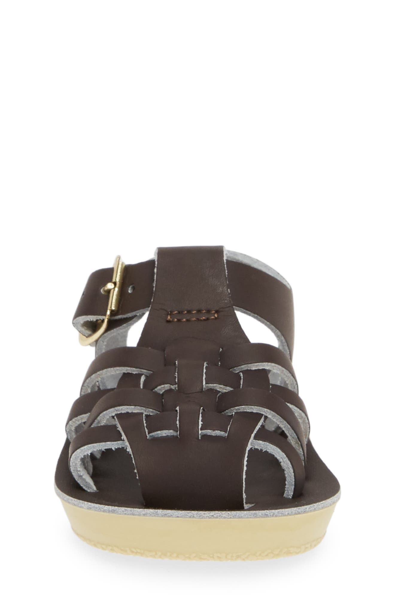 Water Friendly Fisherman Sandal, Alternate, color, BROWN