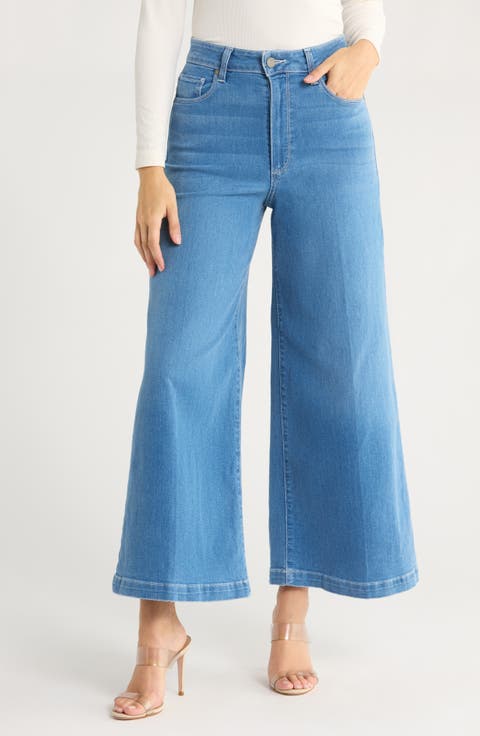 Lennie Super High Waist Ankle Wide Leg Jeans (Jazzly)