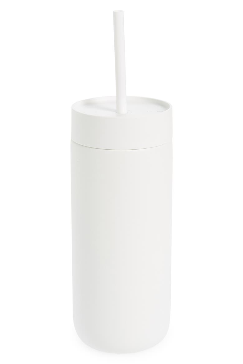 Carter Cold Tumbler, Main, color, MATTE WHITE