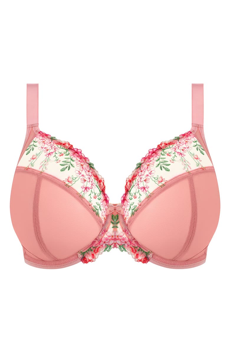 Elomi Aerith Full Figure Underwire Plunge Bra, Alternate, color, Rose