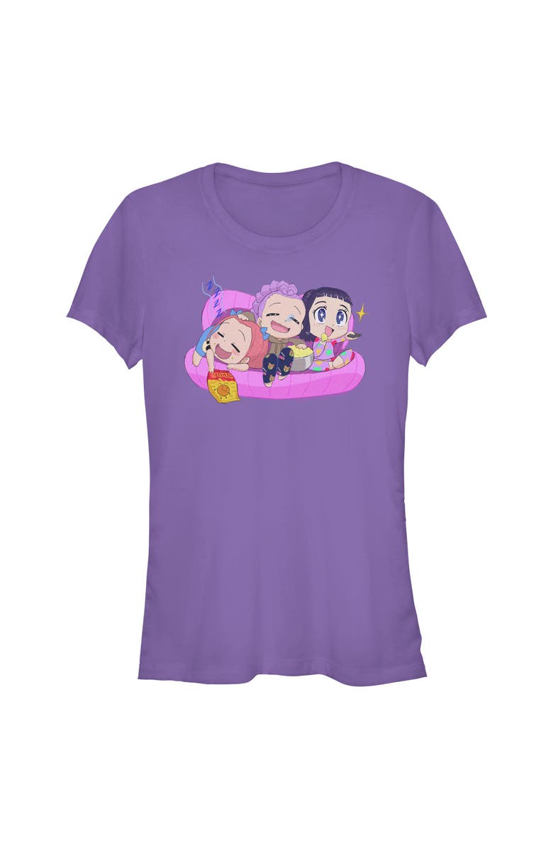 KPop Demon Hunters Junior's KPop Demon Hunters Movie Night Group  Graphic T-Shirt, Main, color, Purple