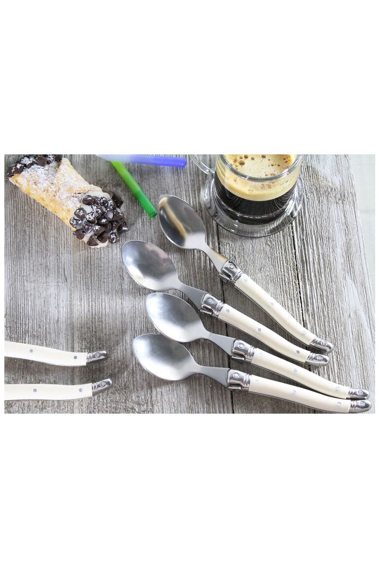 Laguiole Coffee Spoons - Set of 4, Alternate, color, IVORY