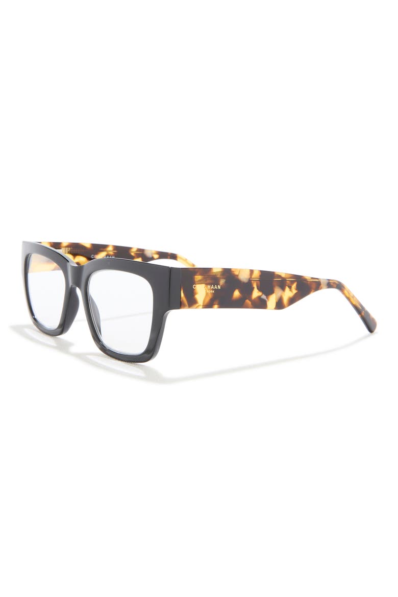 Chunky Fashion Square Reading Glasses, Alternate, color, BLACK