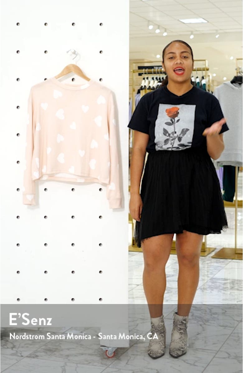 Supersoft Heart Print Sweatshirt, sales video thumbnail