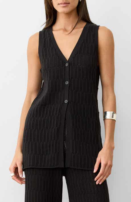 Marine Layer Ray Open Stitch Sweater Vest