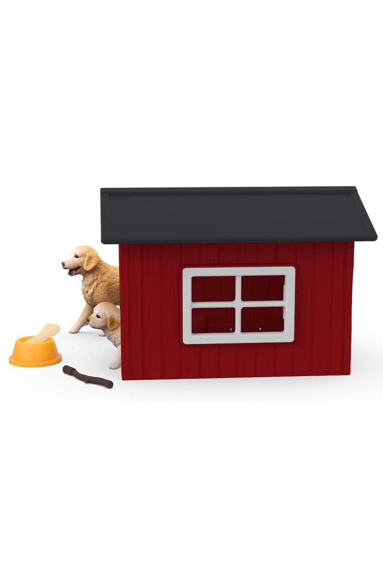 Schleich Farm World Dog Kennel 6 Piece Playset, Alternate, color, Multicolored