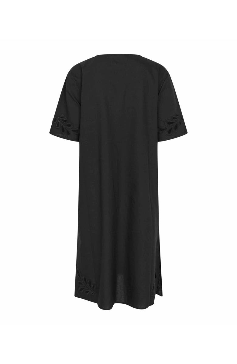 Masai Copenhagen MaNoretta Cutwork Detail Dress, Alternate, color, Black
