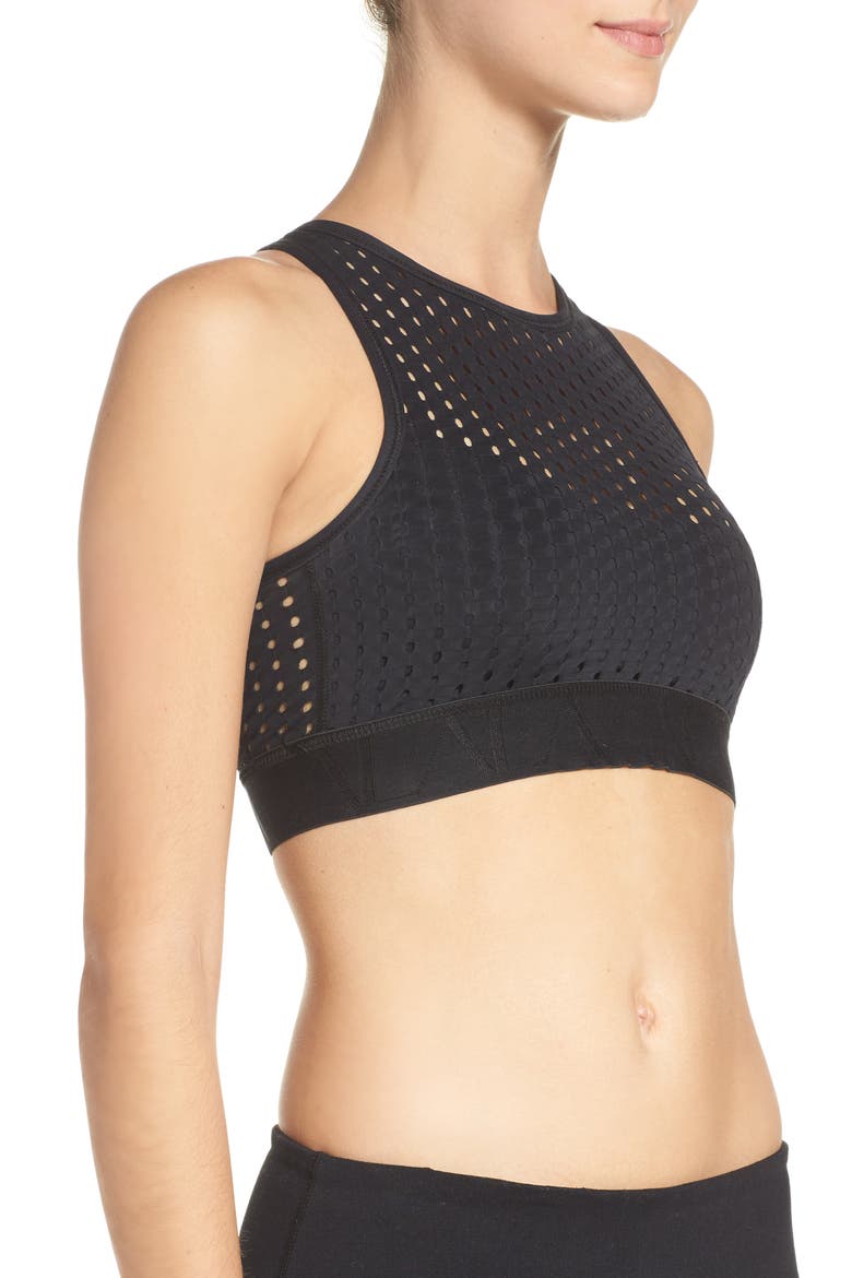 Sports Bra, Alternate, color, BLACK/ BLACK