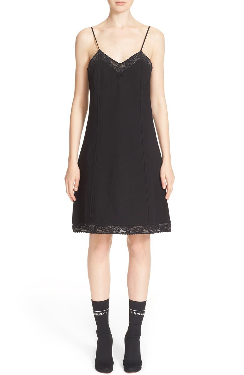 VETEMENTS Structured Slipdress, Main, color,