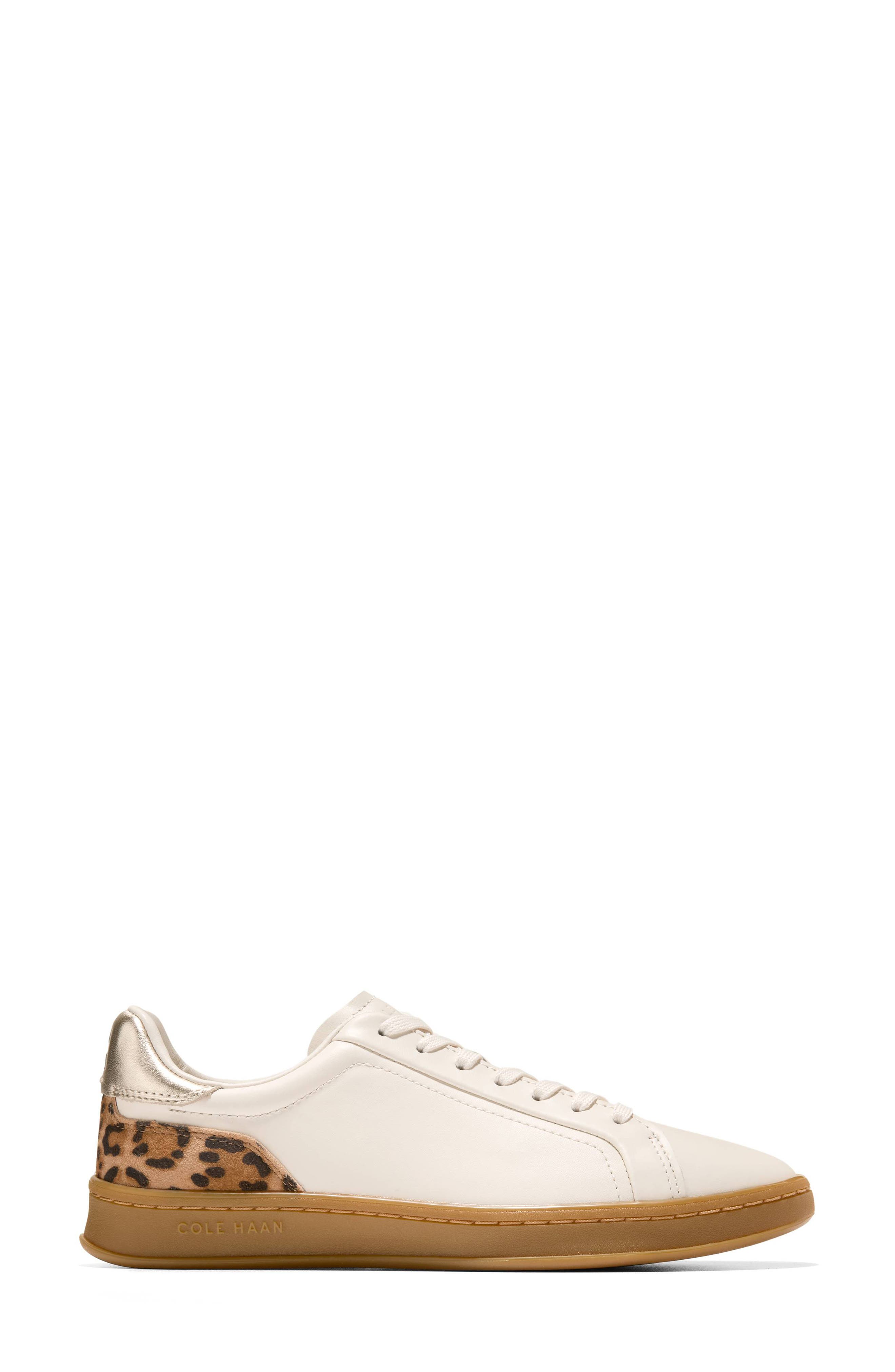 Cole Haan GrandPro Breakaway Sneaker, Alternate, color, Ivory/ Leopard Suede/ Gold