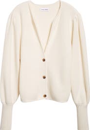 Tanner Fletcher Gender Inclusive Juliet Balloon Sleeve Wool Cardigan