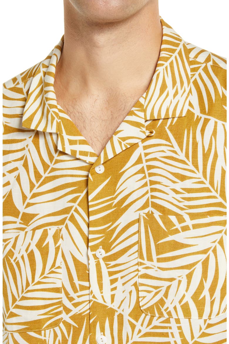 Fern Fronds Easy Camp Shirt, Alternate, color, BRONZED LICHEN