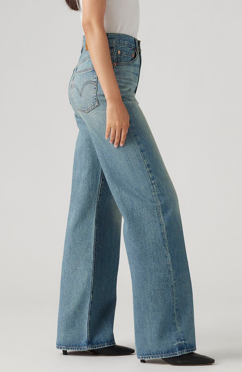 Levi's Ribcage High Waist Wide Leg Jeans, Alternate, color, Tint Story