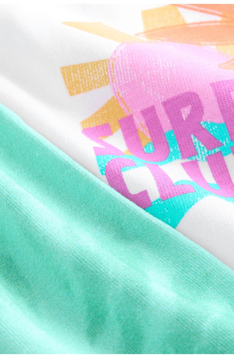 NEXT Kids' Summer Days Graphic T-Shirt & Bike Shorts Set, Alternate, color, Blue