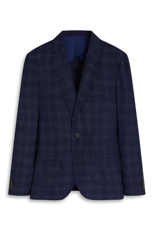 Bugatchi Two-button Wool Blend Sport Coat In Blue