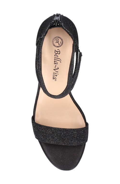 Bella Vita Evrly Womens Glitter Manmade Heels In Black