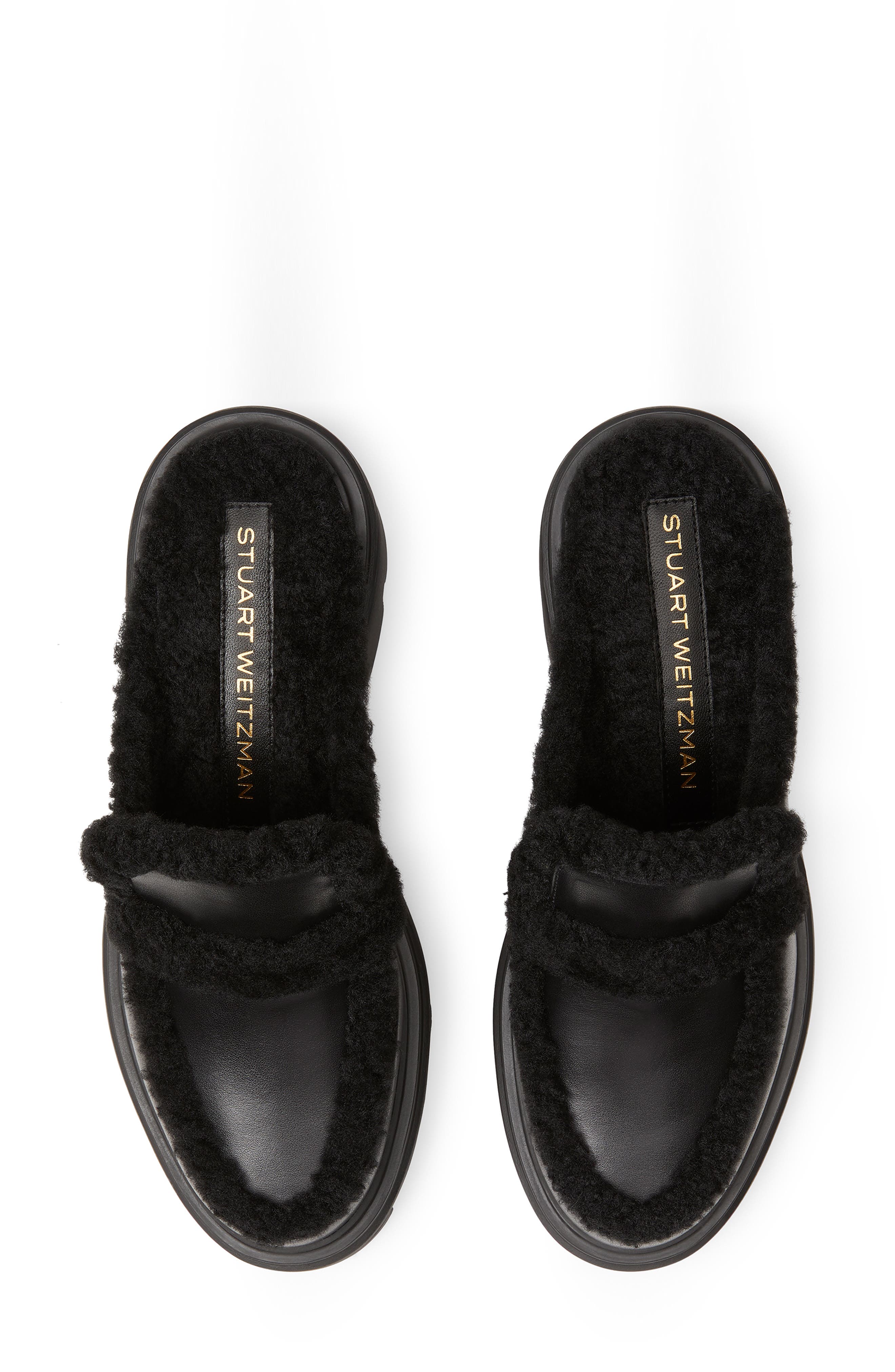 Stuart Weitzman Soho Chill Genuine Shearling Lined Mule, Alternate, color, 