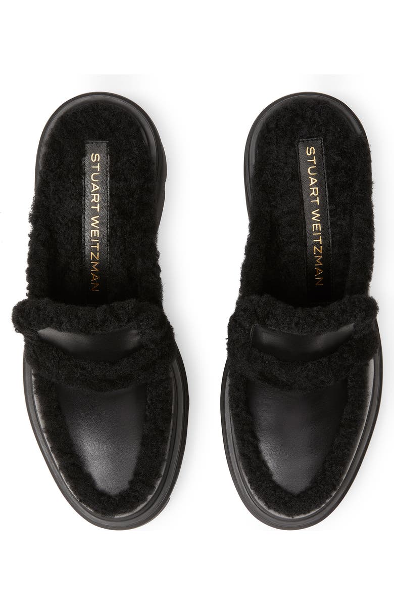 Stuart Weitzman Soho Chill Genuine Shearling Lined Mule, Alternate, color,