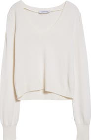 Derek Lam 10 Crosby Penina Wool & Cashmere V-Neck Sweater