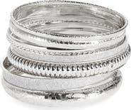 NORDSTROM RACK Set of 8 Bangle Bracelets