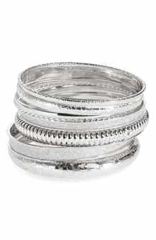NORDSTROM RACK Set of 8 Bangle Bracelets