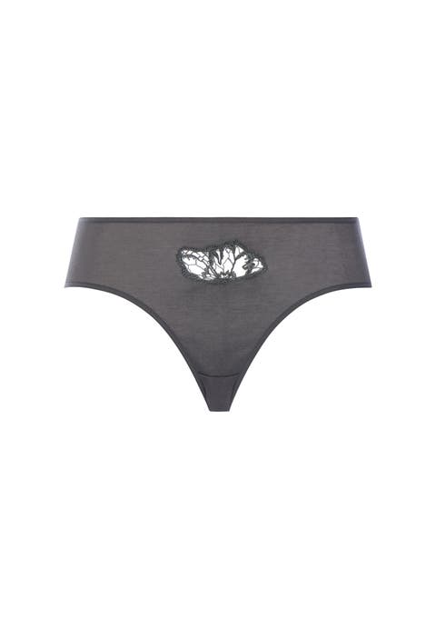 Belen Embroidered Cotton High Cut Brief