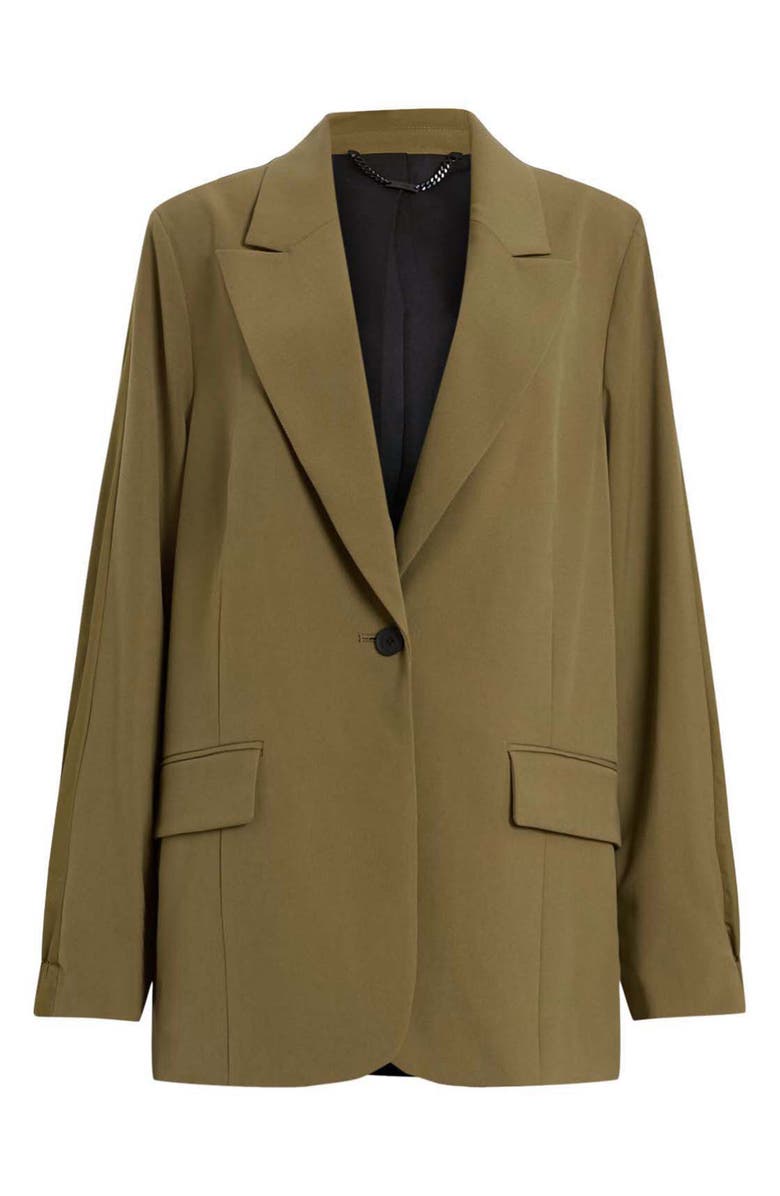 AllSaints Alassett Oversize Blazer, Alternate, color, Fango Green