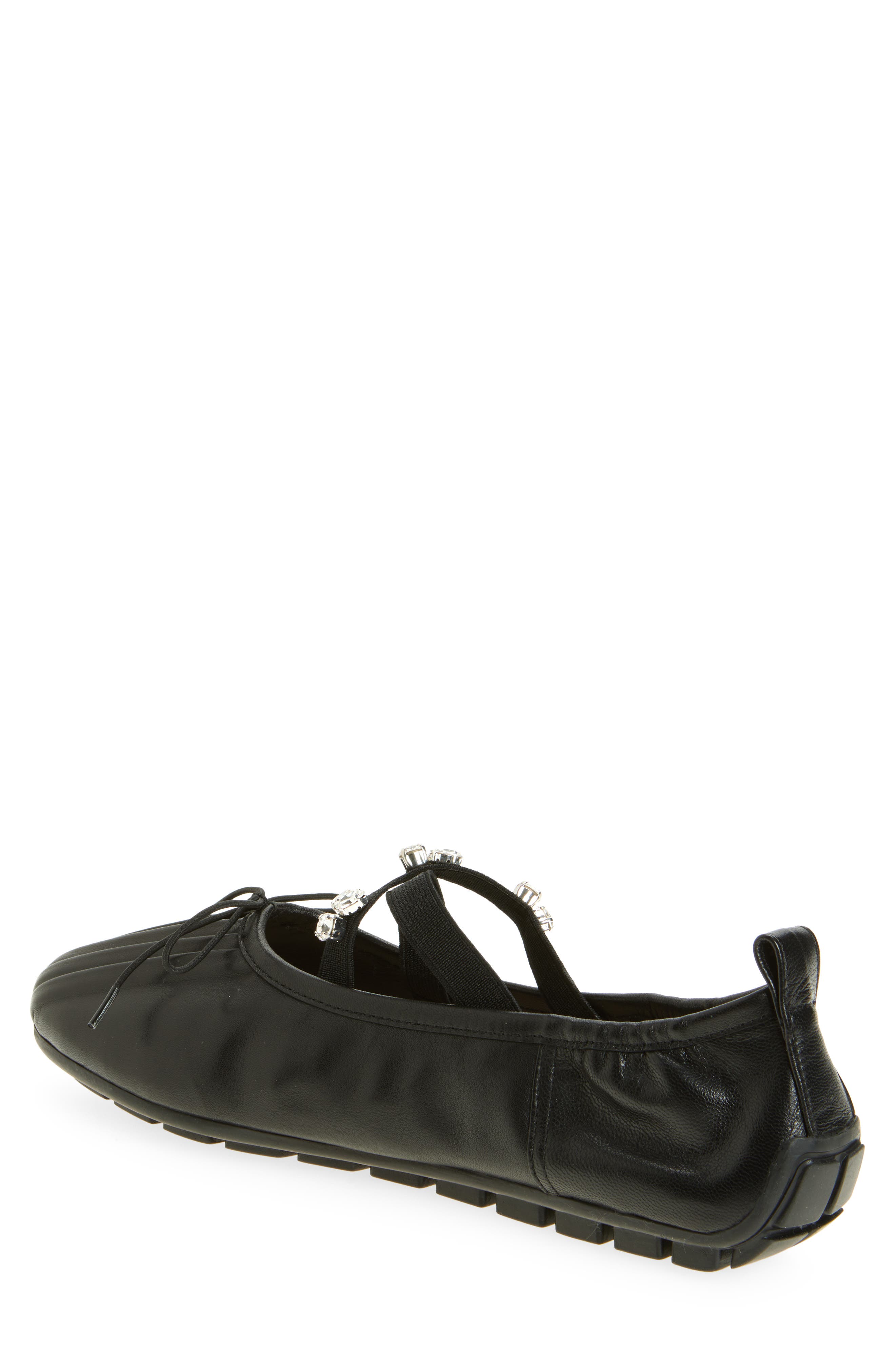 Simone Rocha Crystal Embellished Mary Jane Ballerina Flat, Alternate, color, 