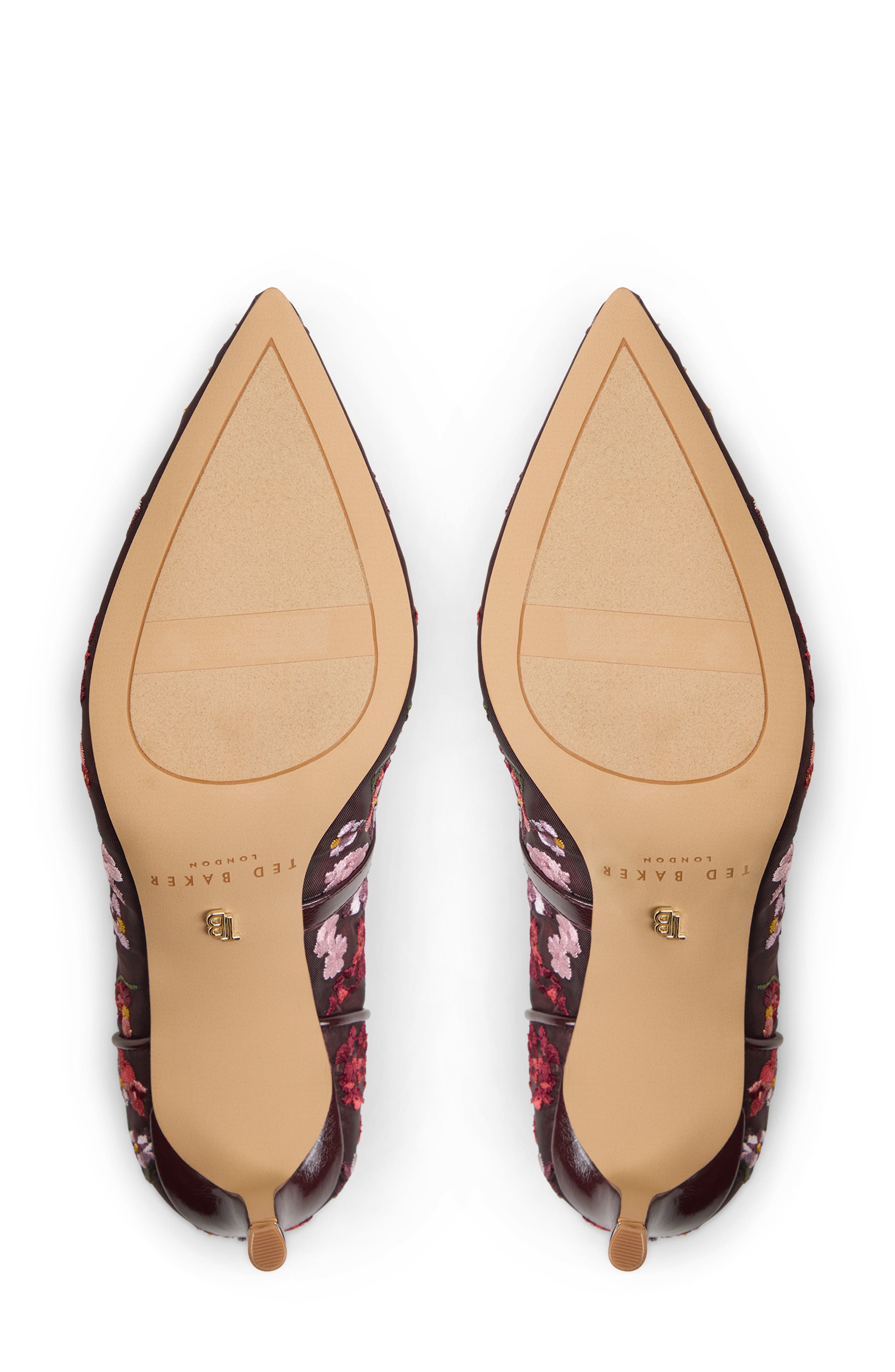 Cara Icon Pointed Toe Pump, Alternate, color, BORDO