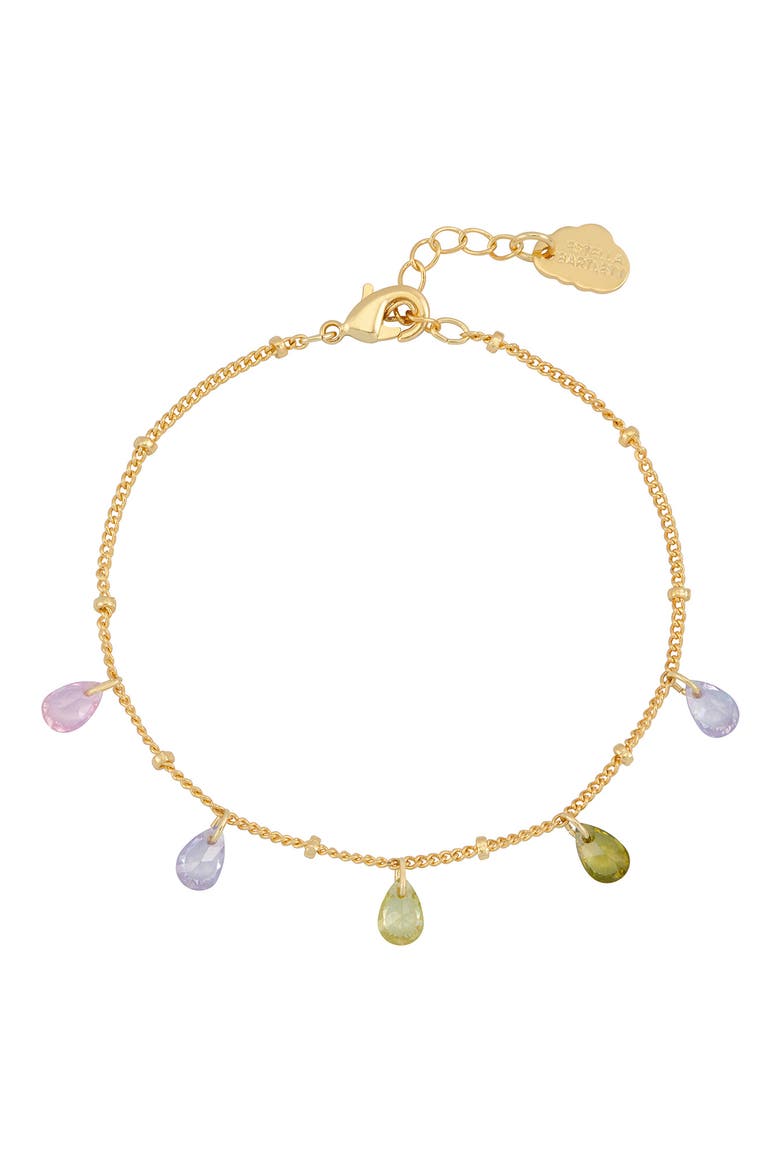 Multi Cubic Zirconia Drop Bracelet, Main, color, GOLD