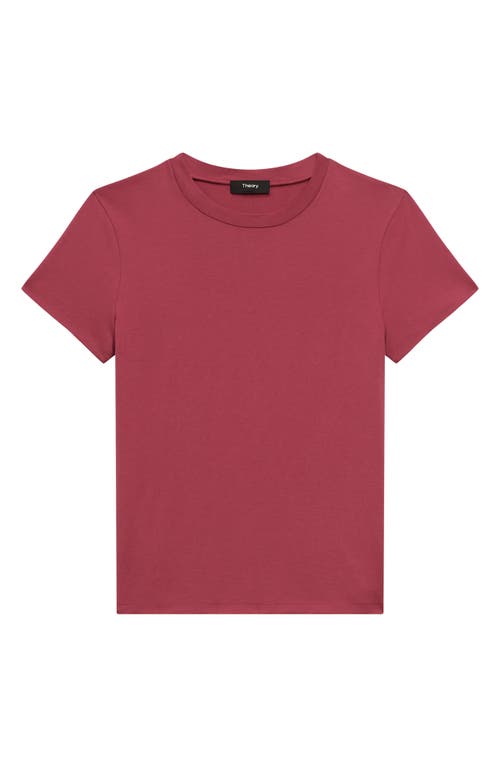 Theory Tiny Apex Organic Pima Cotton T-shirt In Pink