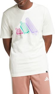 adidas Lounge Ice Cream Cotton Graphic T-Shirt