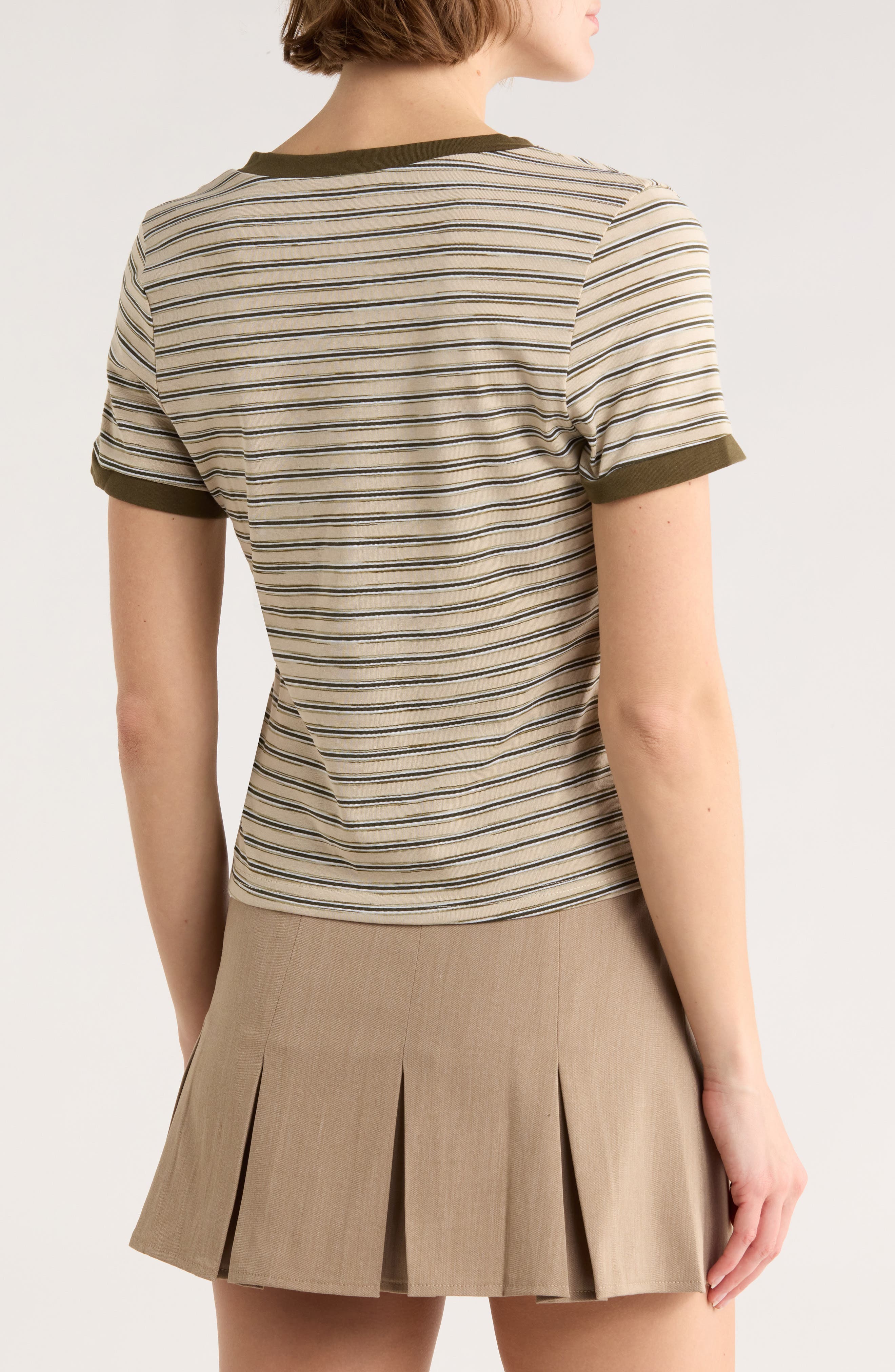 Stripe Short Sleeve Top - image 2