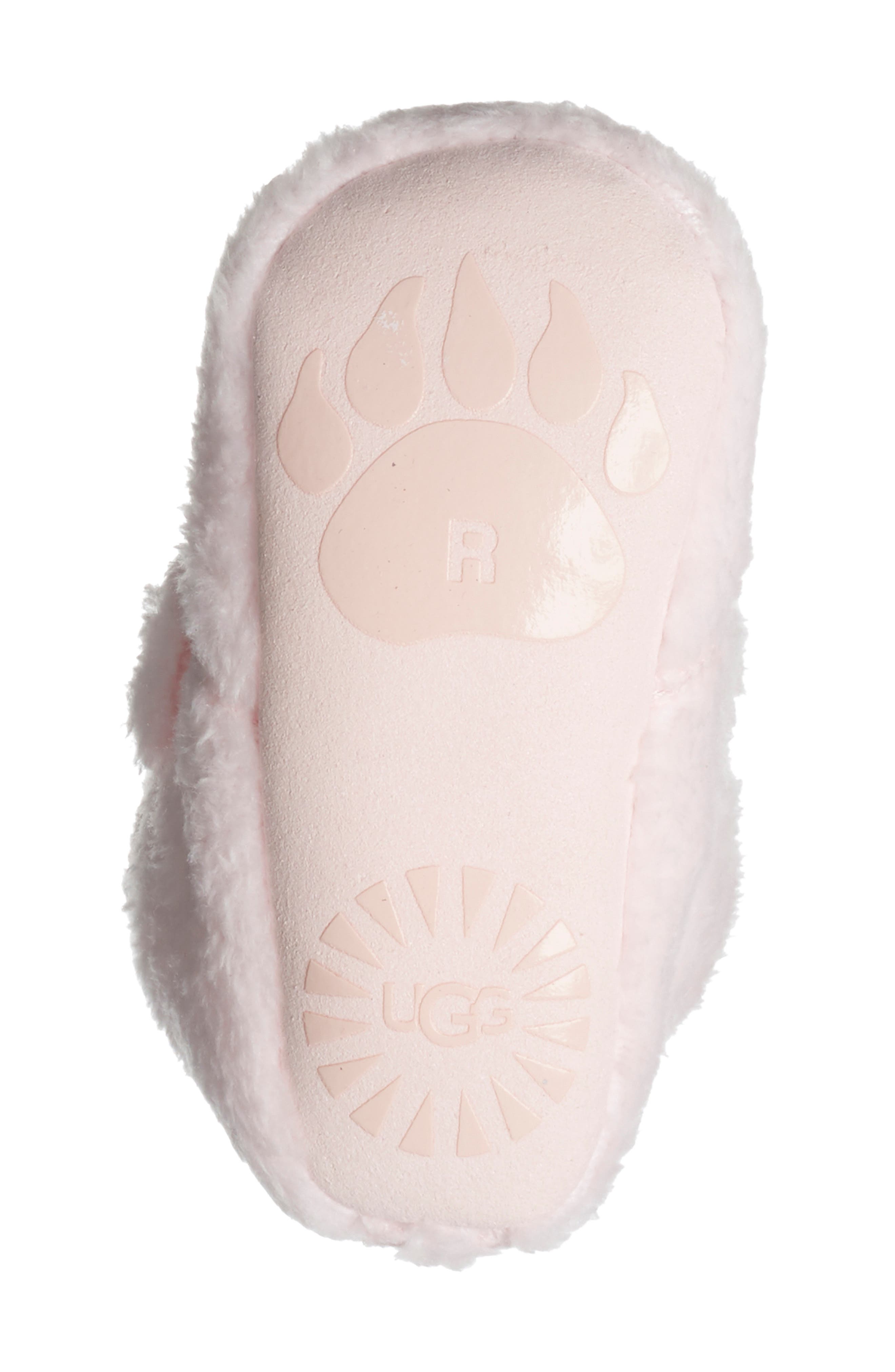 UGG<sup>®</sup> Bixbee Bootie & Bear Lovey Blanket Set, Alternate, color, Seashell Pink