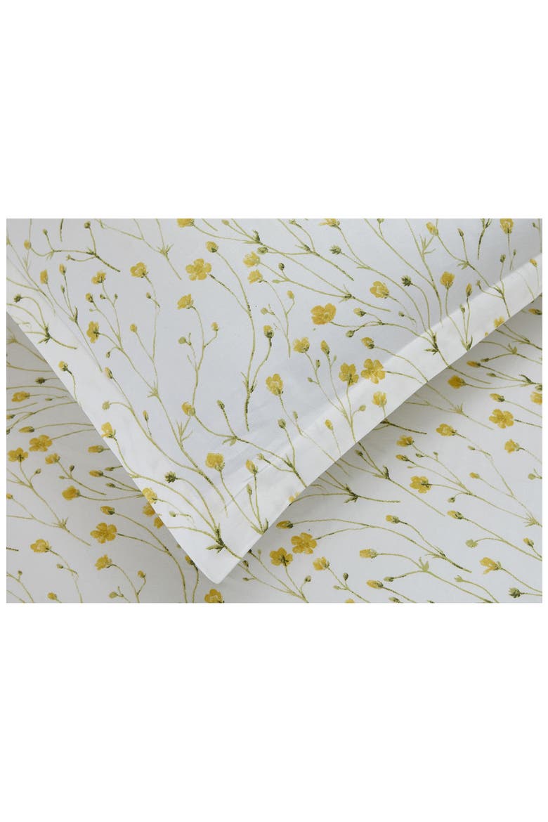 Yellow Buttercup 400 Thread Count 100% Cotton Duvet Cover Set, Alternate, color, YELLOW