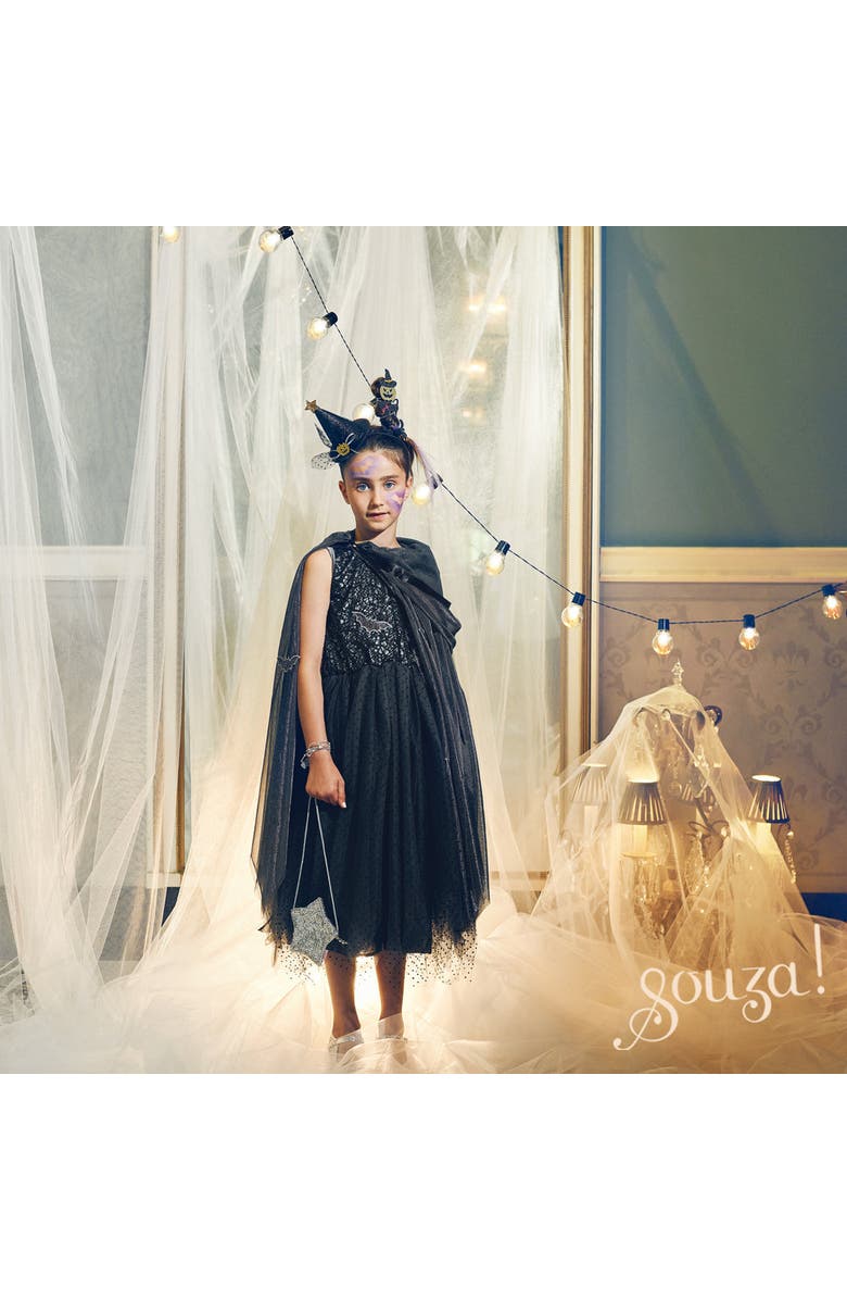 Souza Mathilde Halloween Costume Cape, Alternate, color, Black