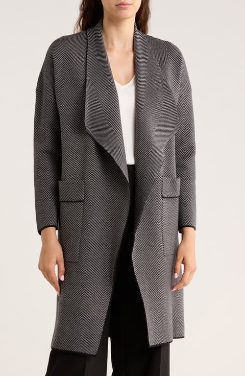 Open Front Long Cardigan (Regular & Plus)