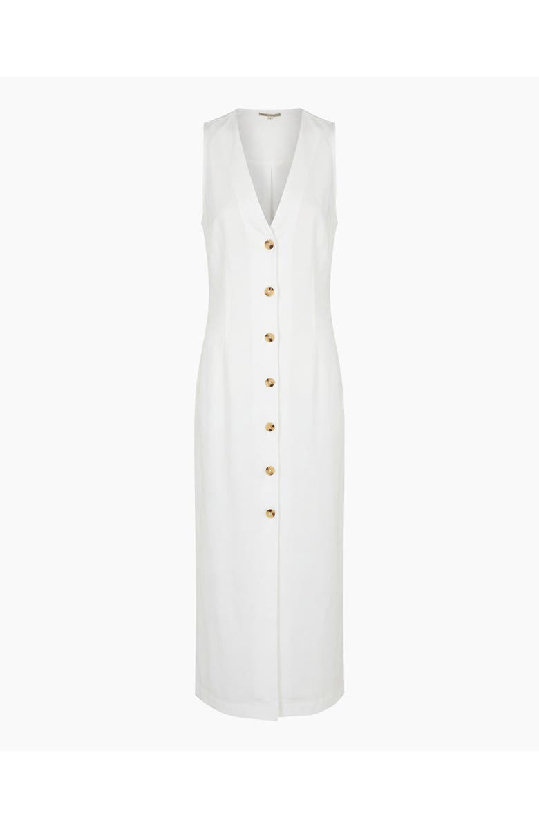 Onia Textured Button Down Maxi Dress, Alternate, color, White