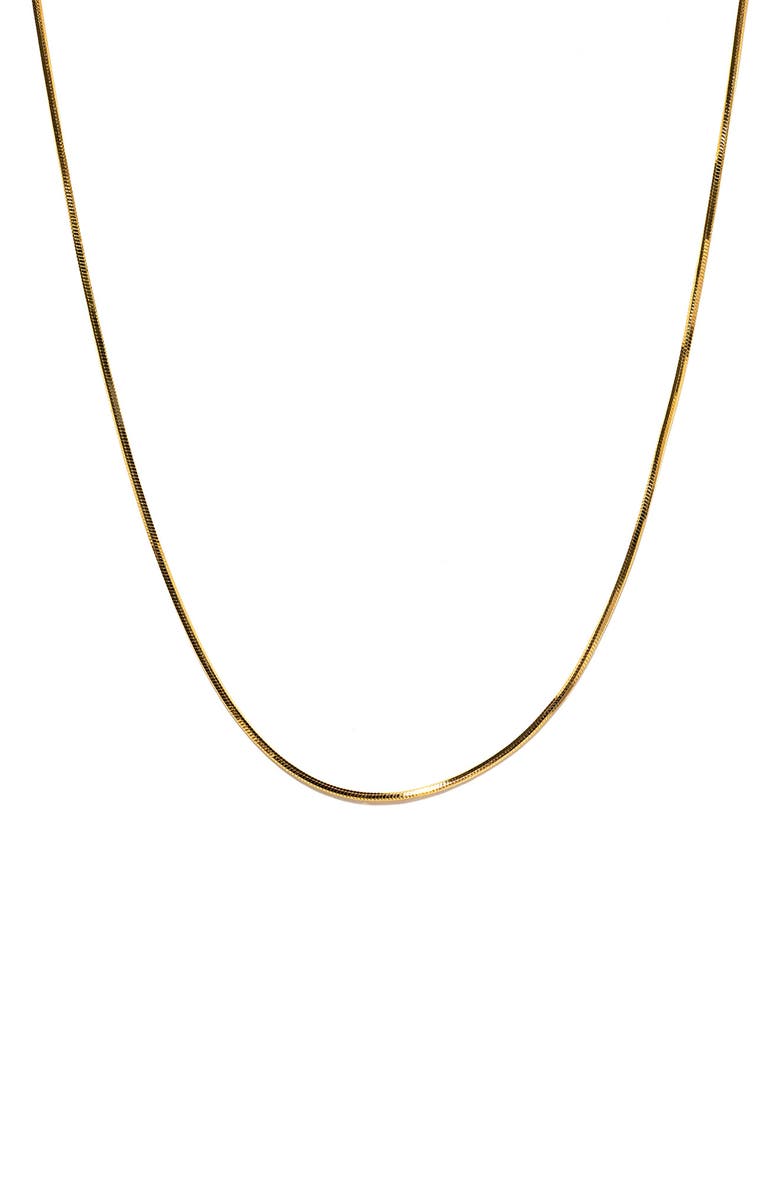 Girls Crew Monaco Snake Chain Necklace, Main, color, Gold