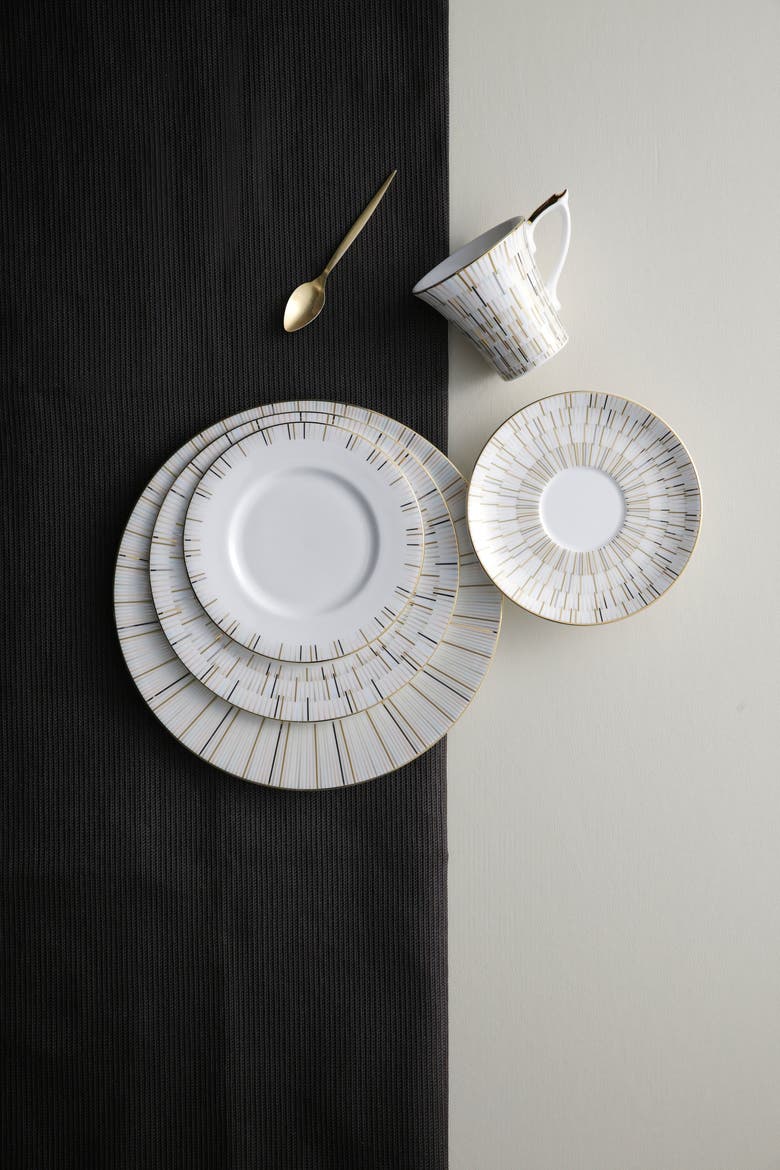 Luminous Dinner Plate, Alternate, color, White