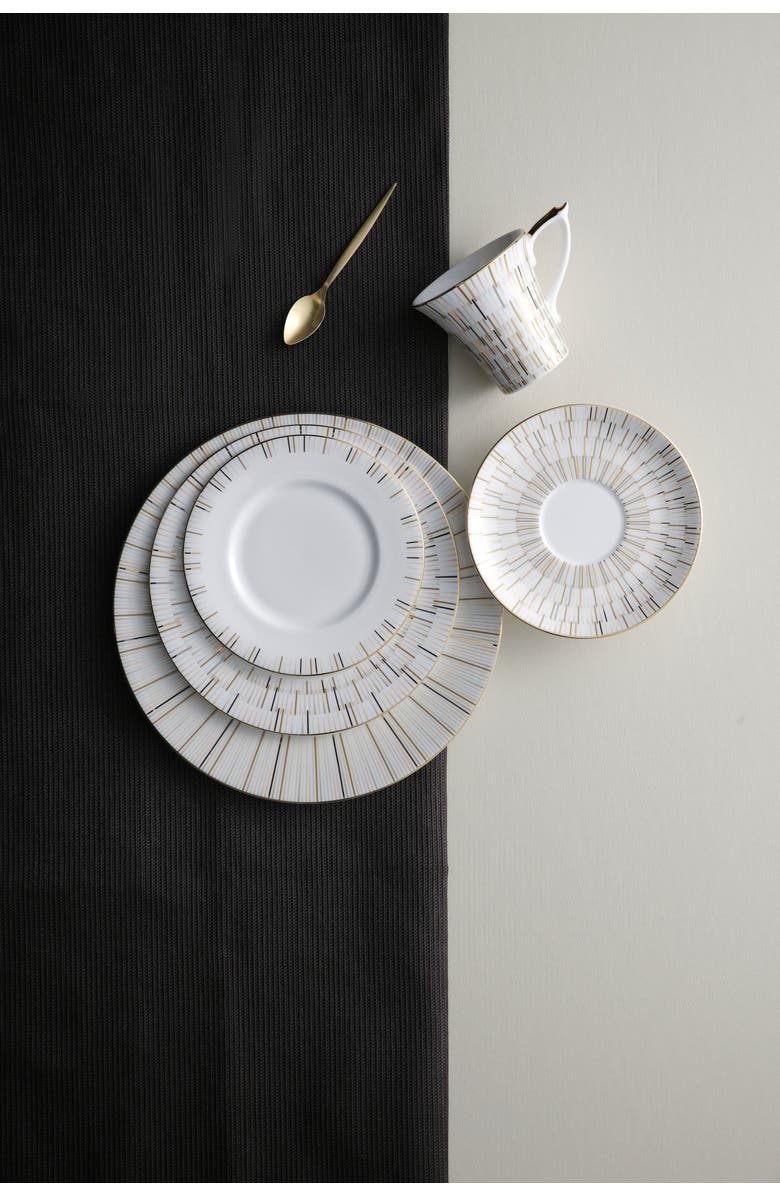 Prouna Luminous Dinner Plate, Alternate, color, White