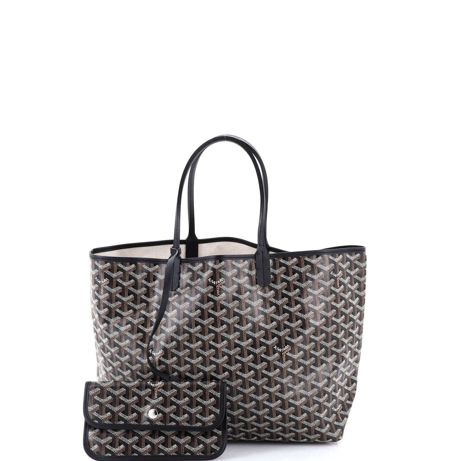 Pre-Owned Goyard Saint Louis Tote Coated Canvas PM, Alternate, color, Black