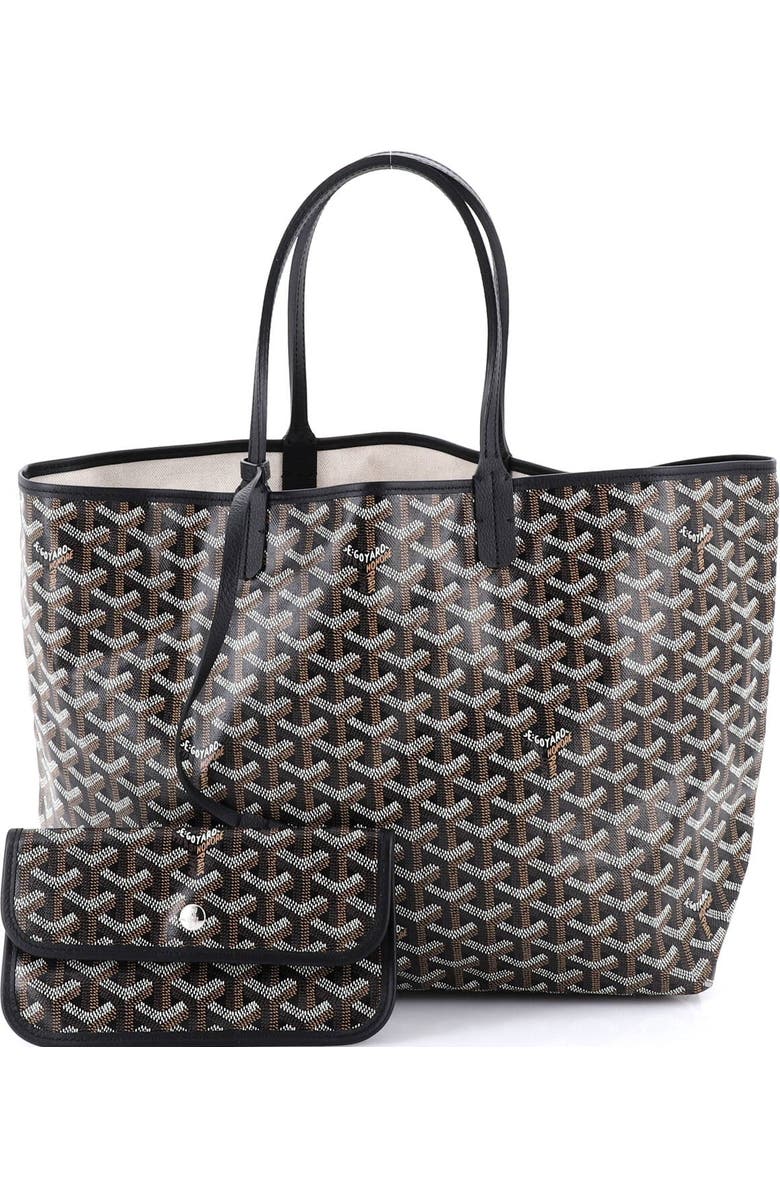 Pre-Owned Goyard Saint Louis Tote Coated Canvas PM, Alternate, color, Black