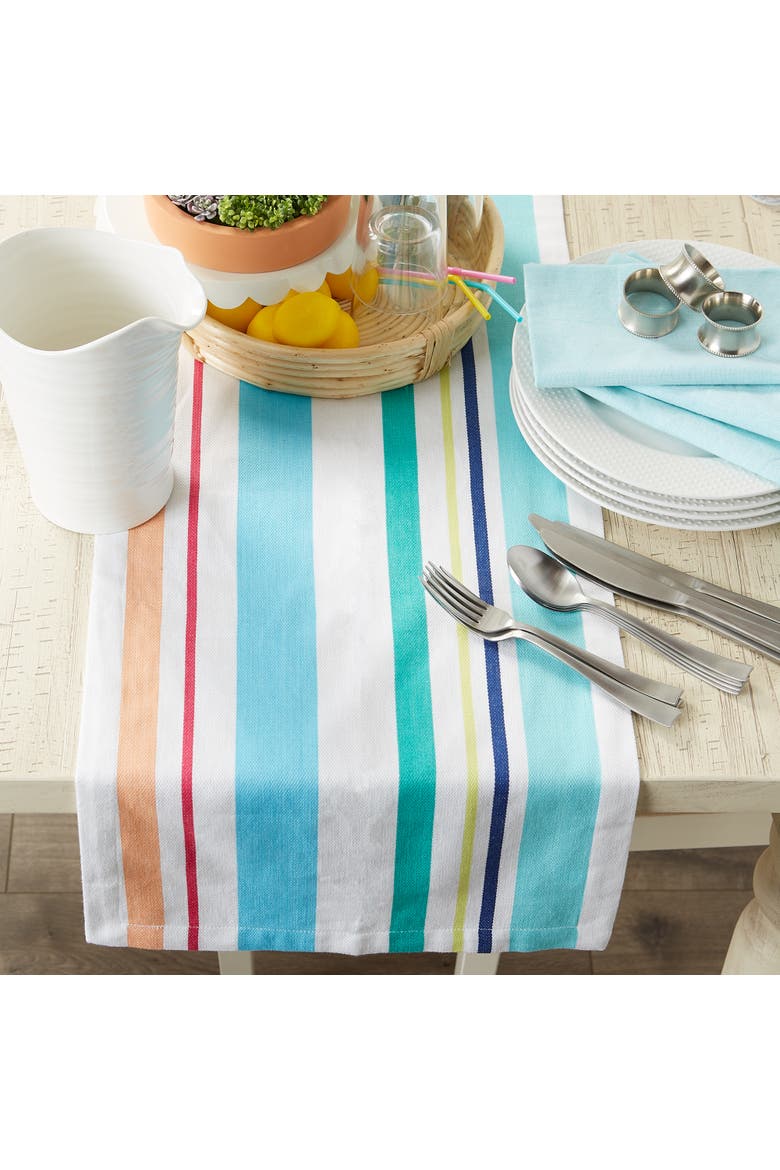 Beachy Keen Stripe Table Runner, Alternate, color, Beachy Keen