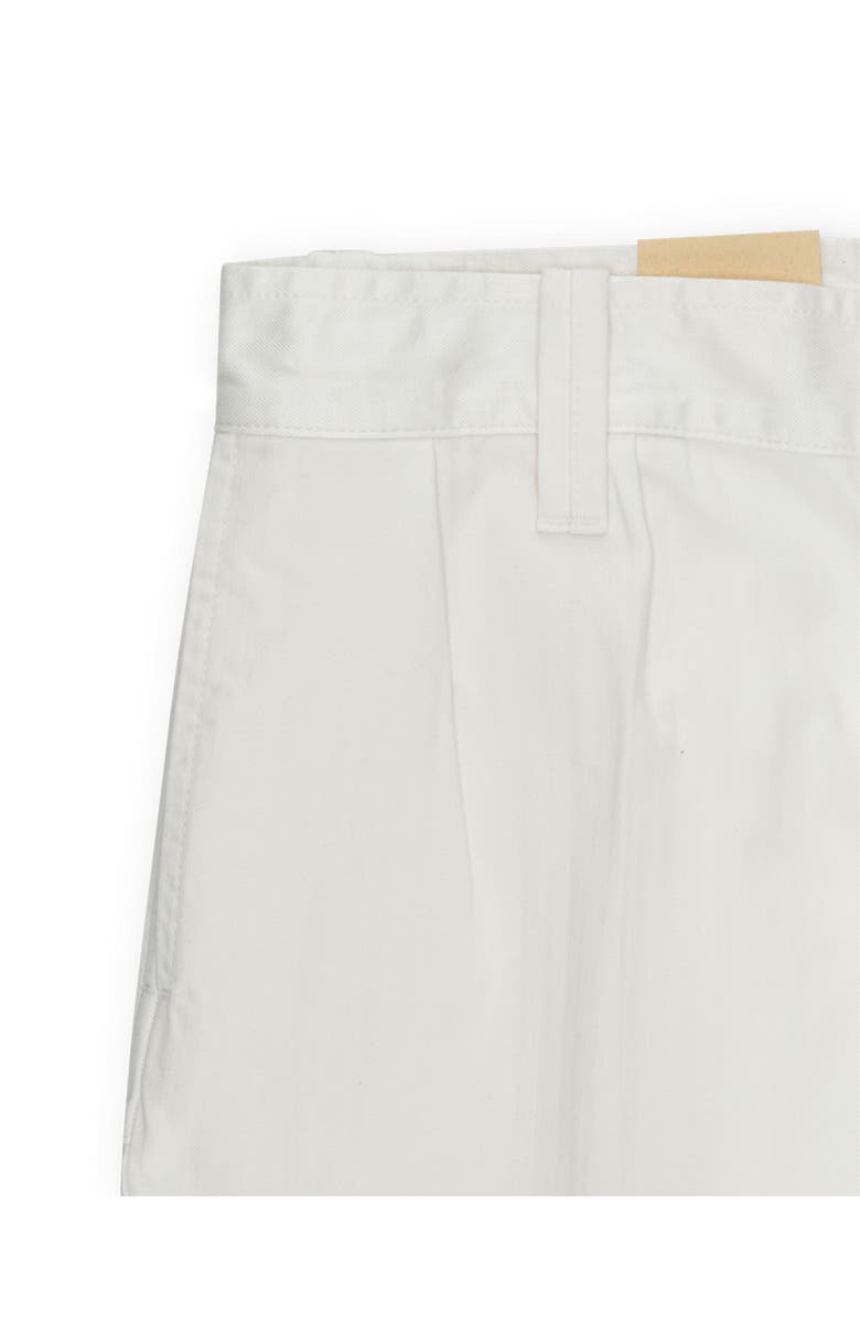 Fortela Bedford Herringbone Cotton Bermuda, Alternate, color, White