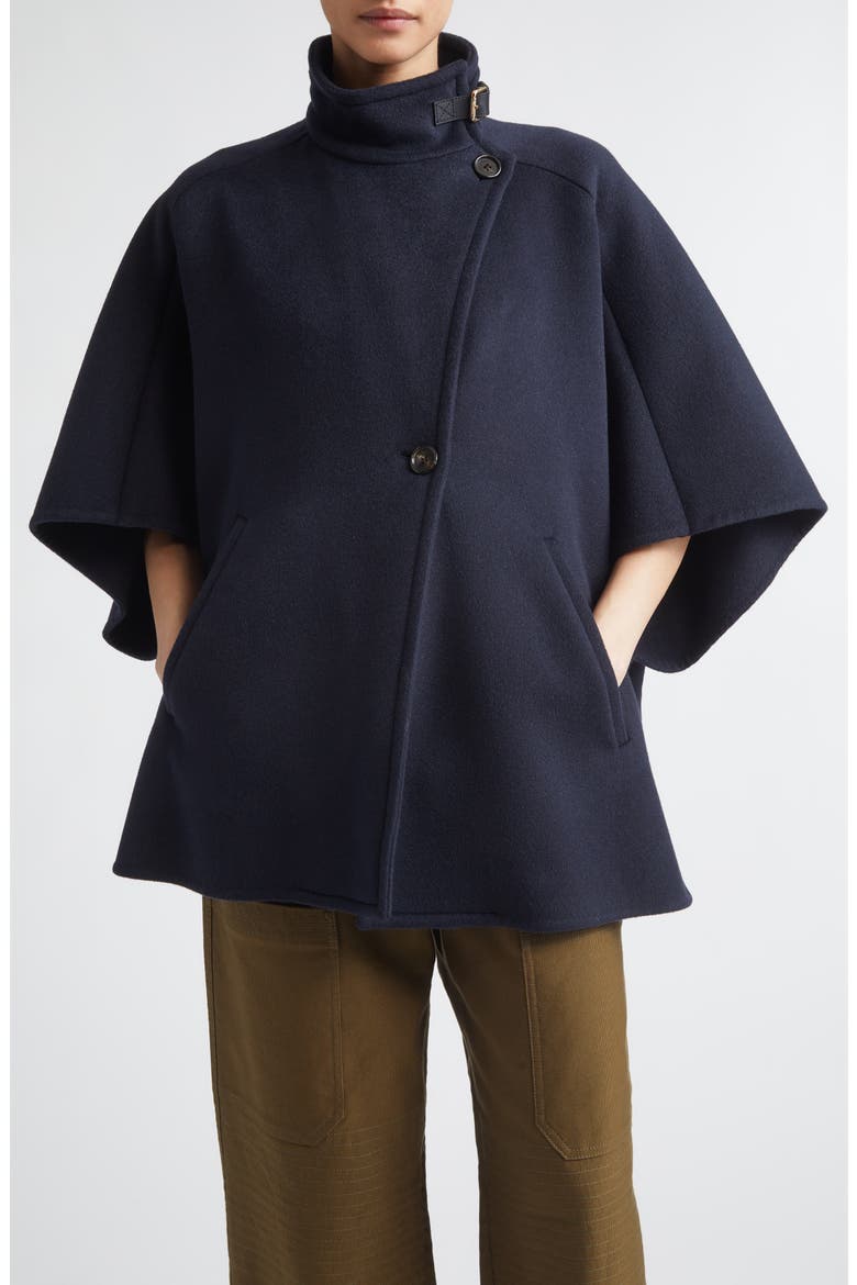 Oversize Cashmere Cape, Main, color, MIDNIGHT BLUE